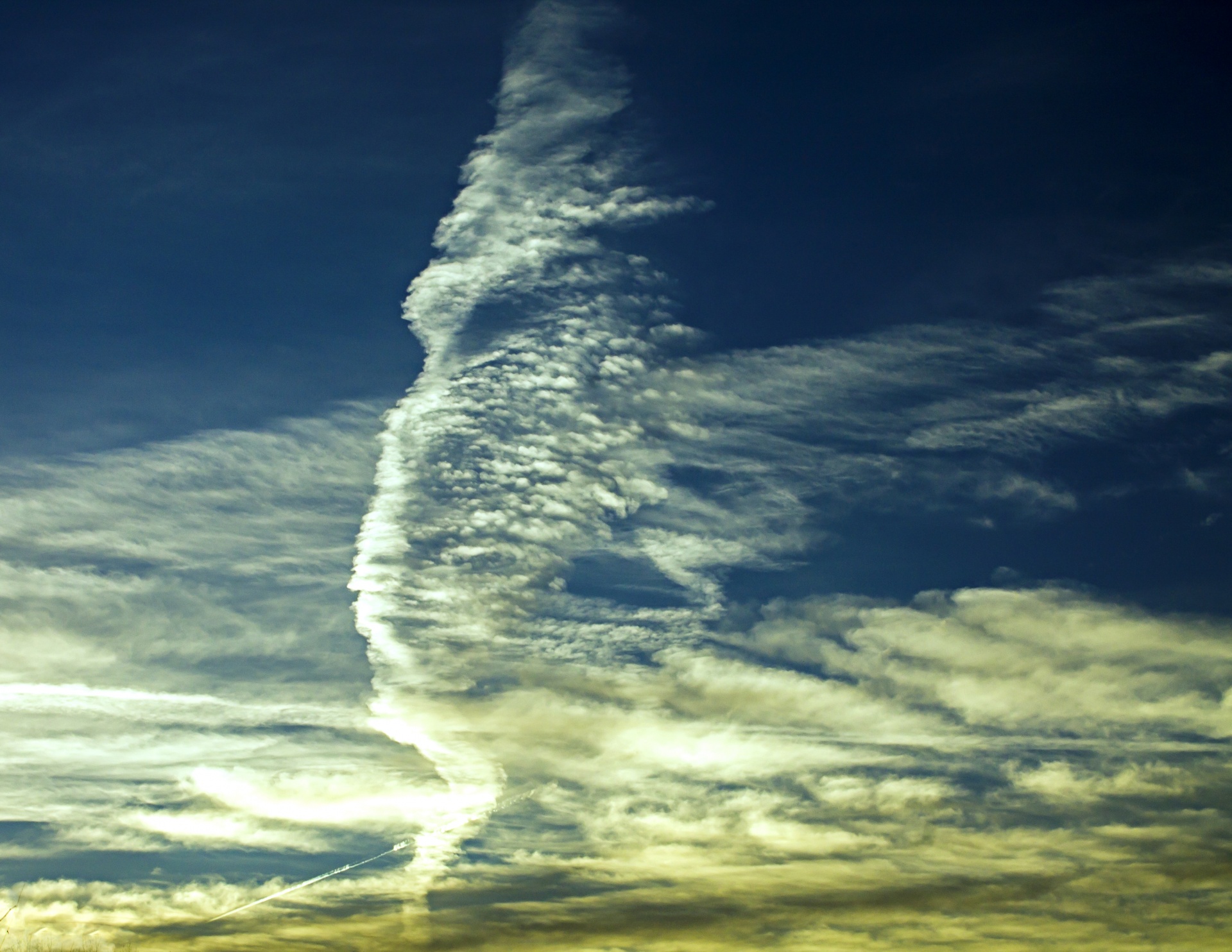 clouds blue form free photo