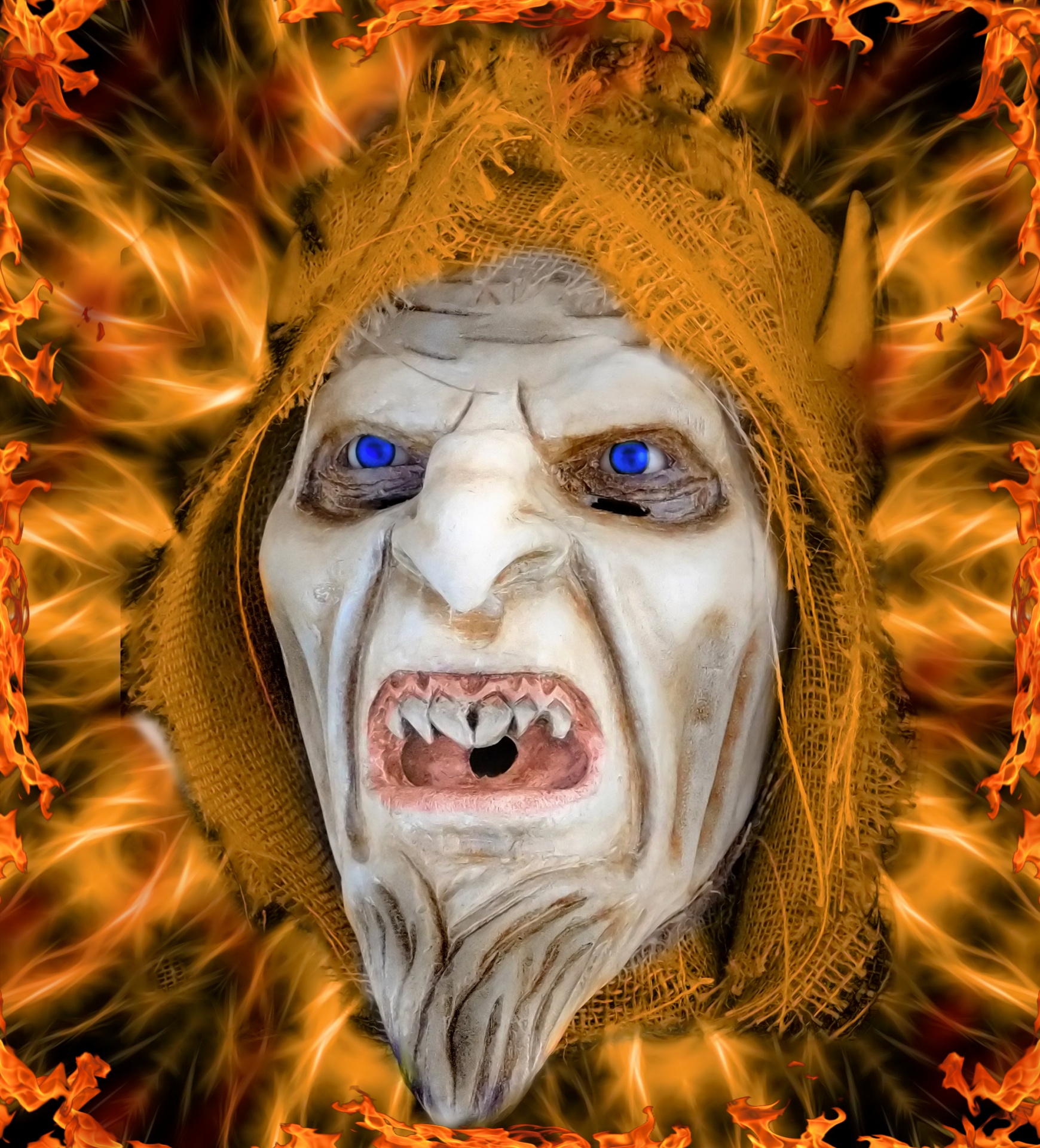 horror devil mask free photo