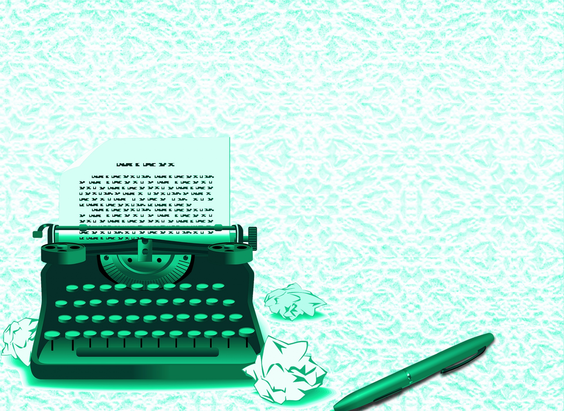 typewriter pen background free photo