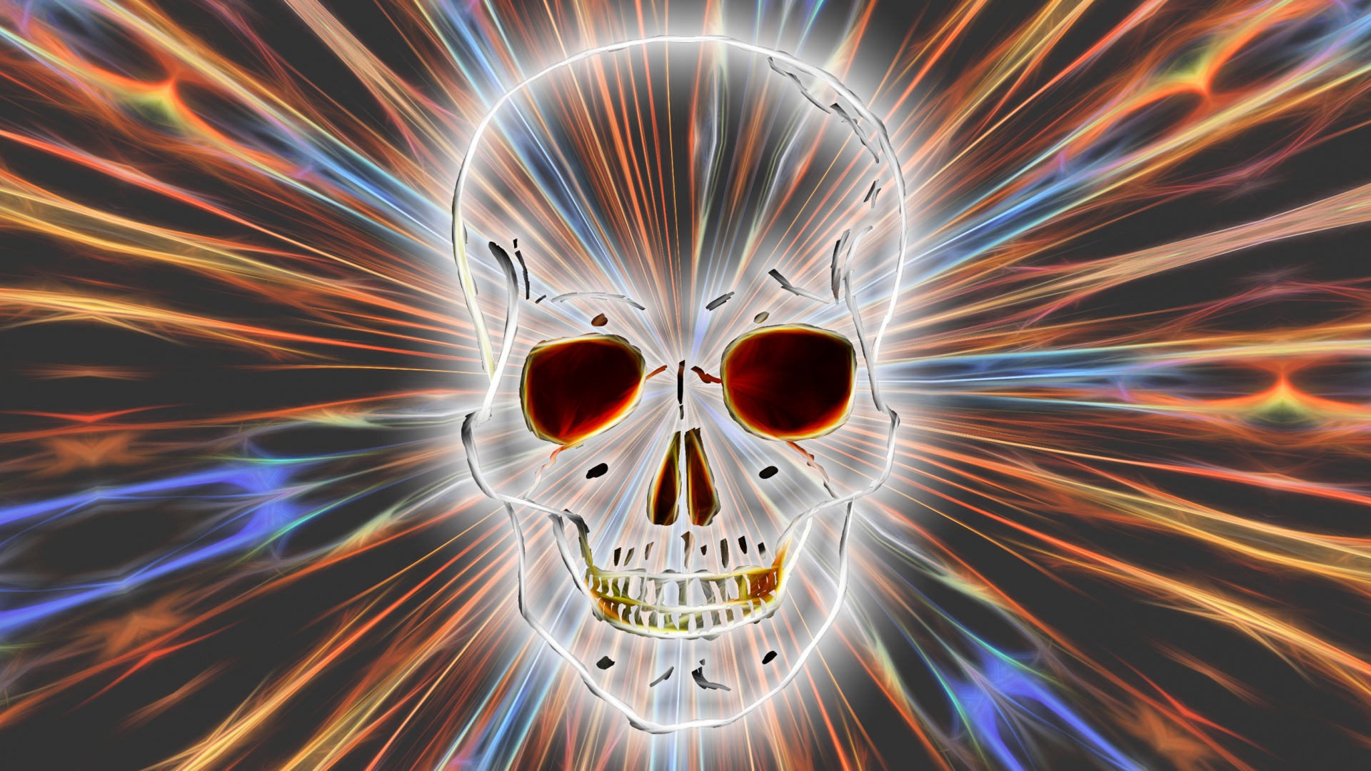 skull background light free photo