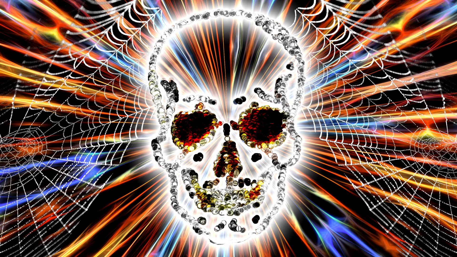skull background light free photo