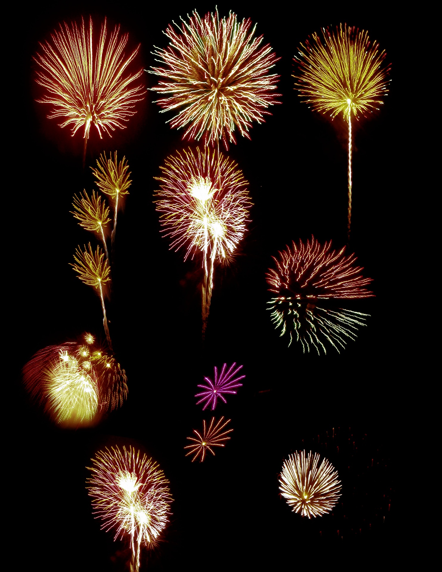 fireworks rocket light free photo