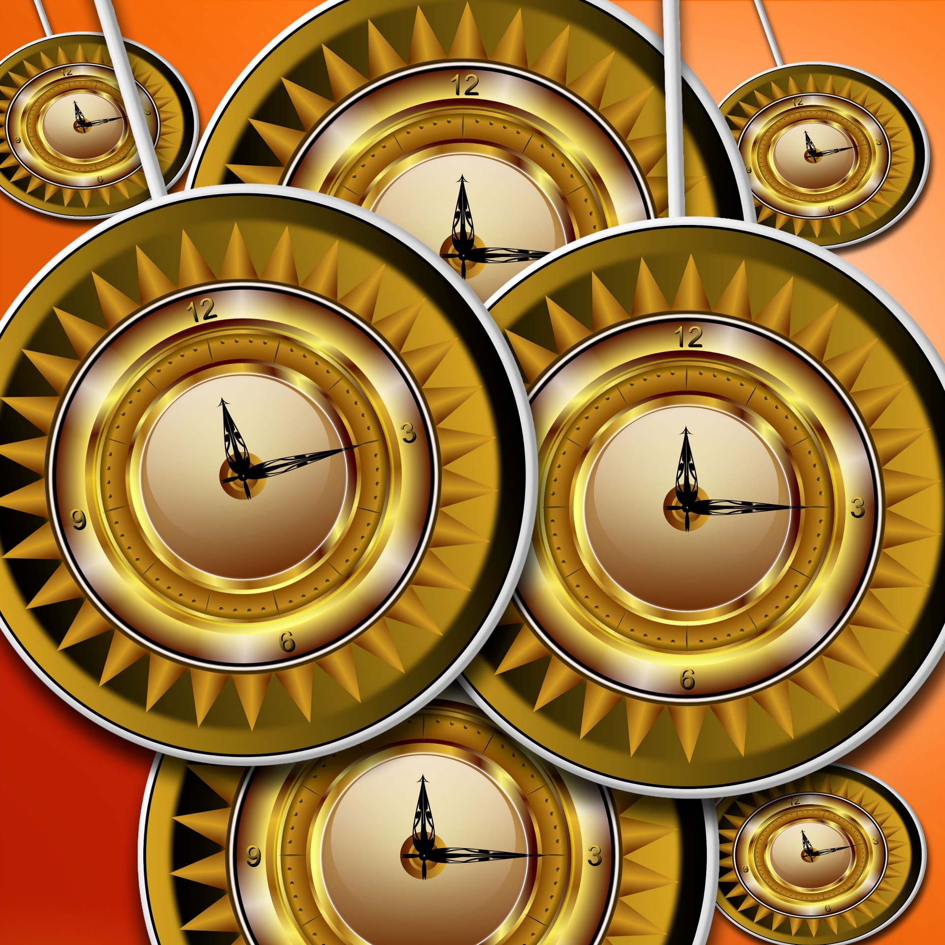watch gold time free photo
