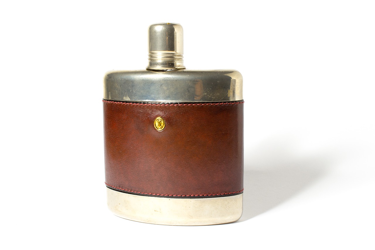 hip flask alcohol drink free photo