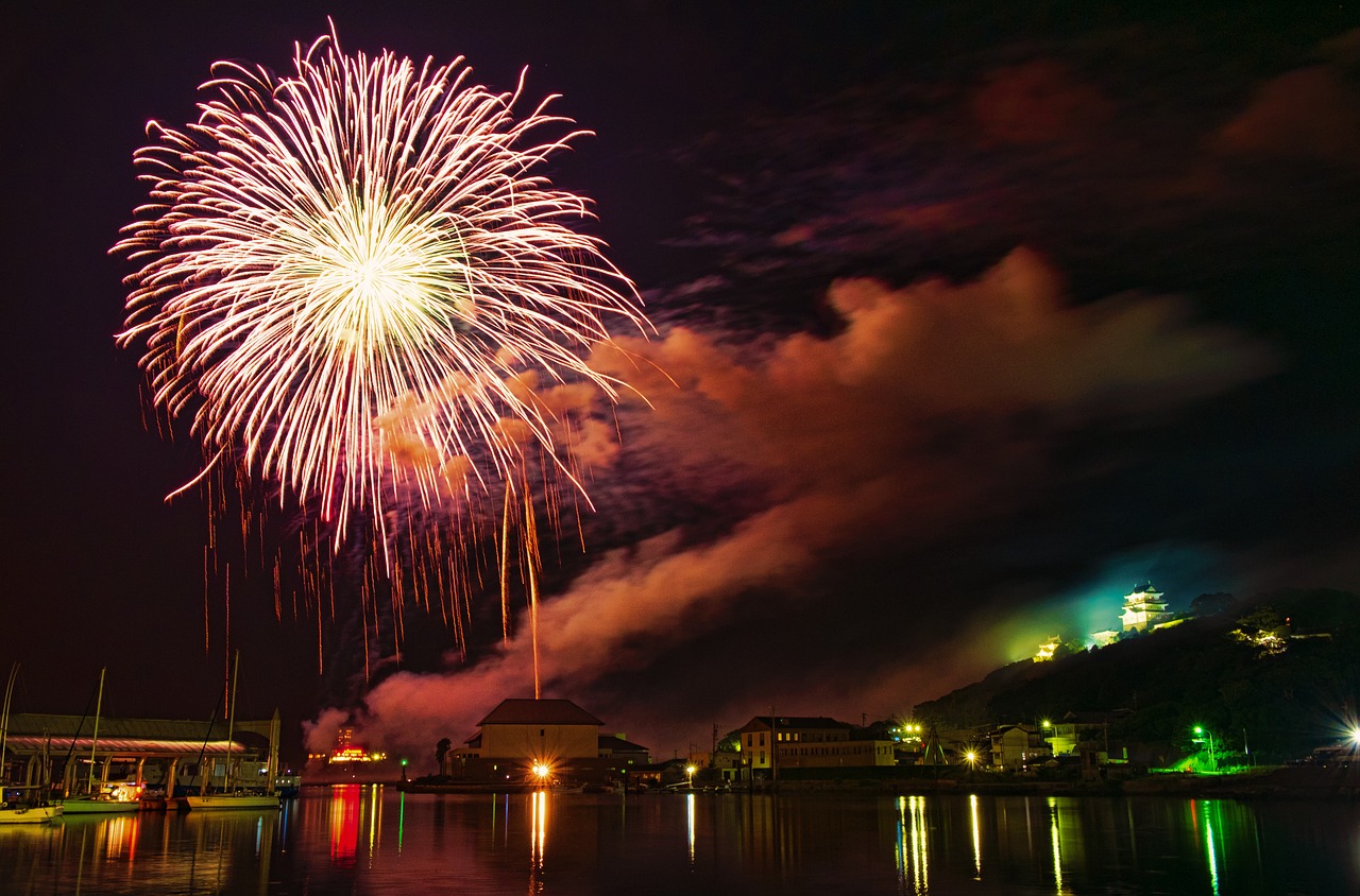 hirado fireworks japan free photo