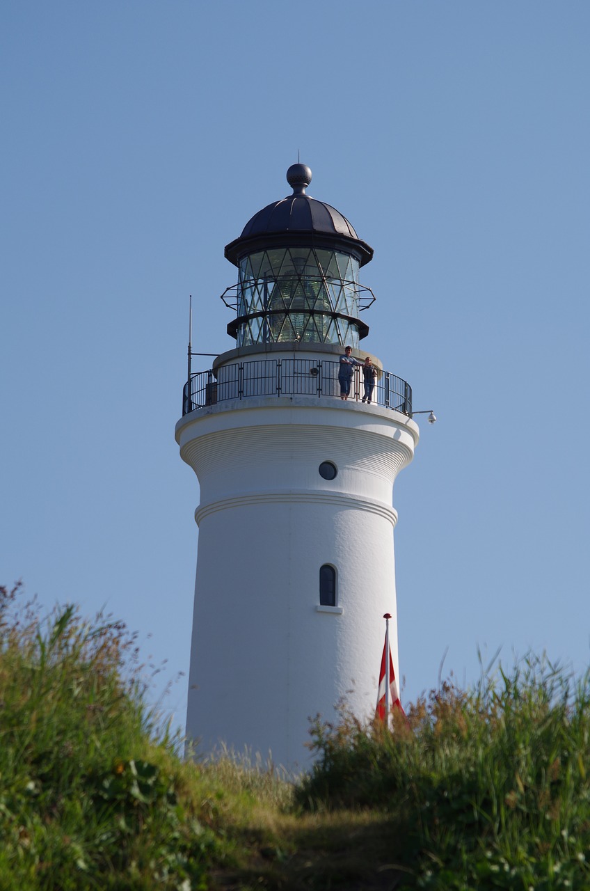 hirtshals lighthouse denmark north sea free photo