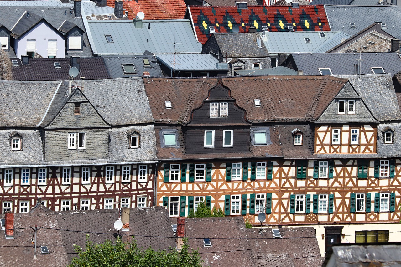 historic center  fachwerkhäuser  roofs free photo