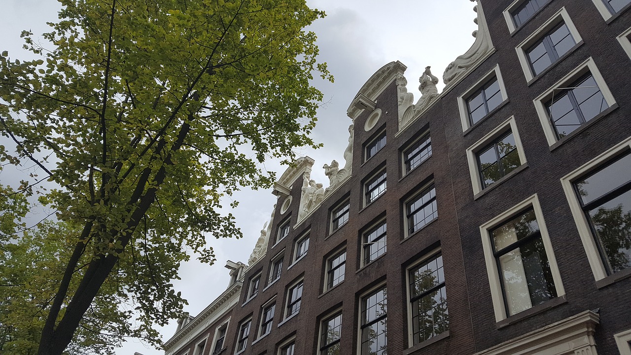 historical  amsterdam  facade free photo