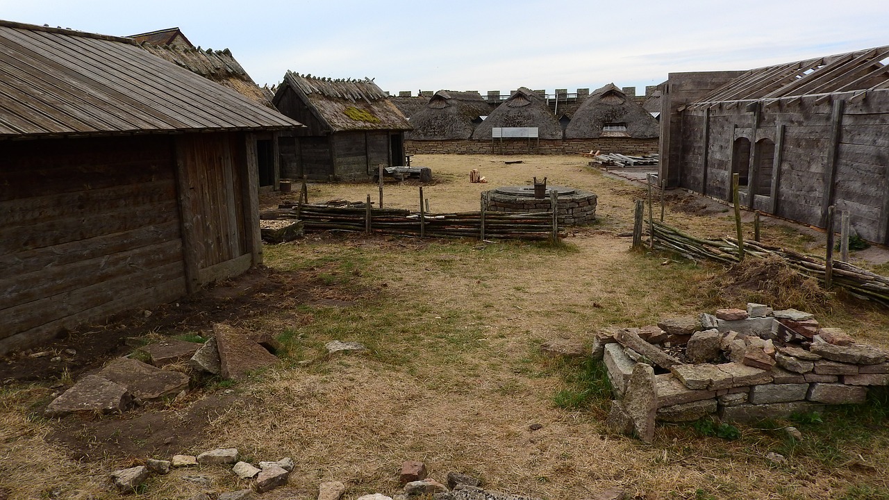 historical buildings celtic settlement celts free photo