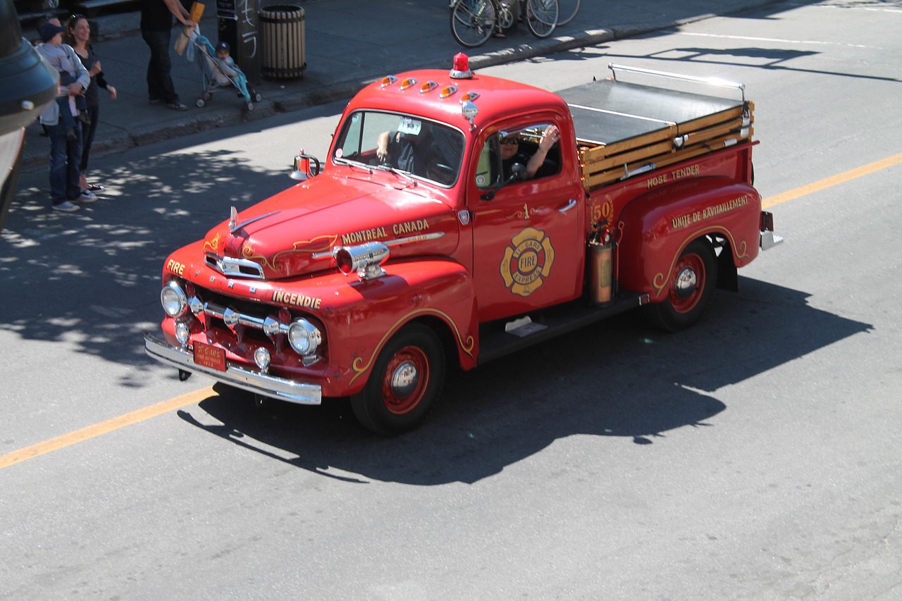 history firefighter truck free photo