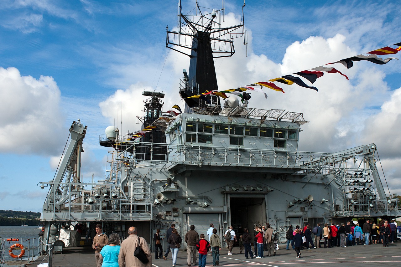 hms bulwark amphibious dock royal navy open day free photo