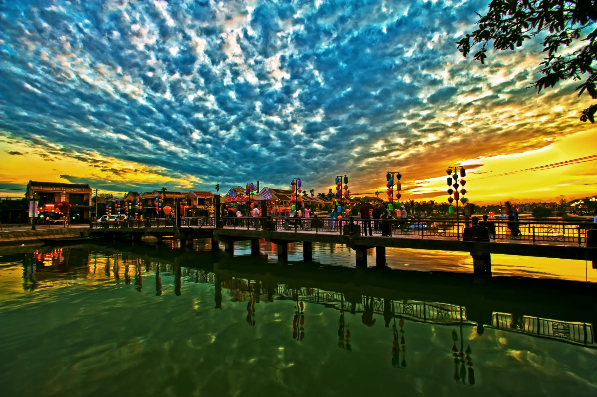 hoai river hoi an vietnam free photo