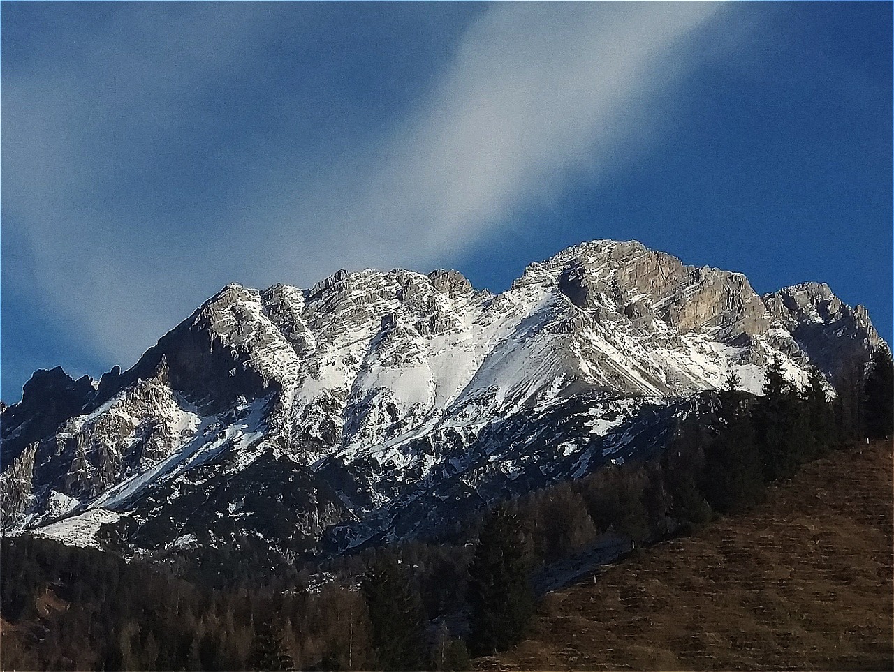 hochfilzen mountains snow free photo