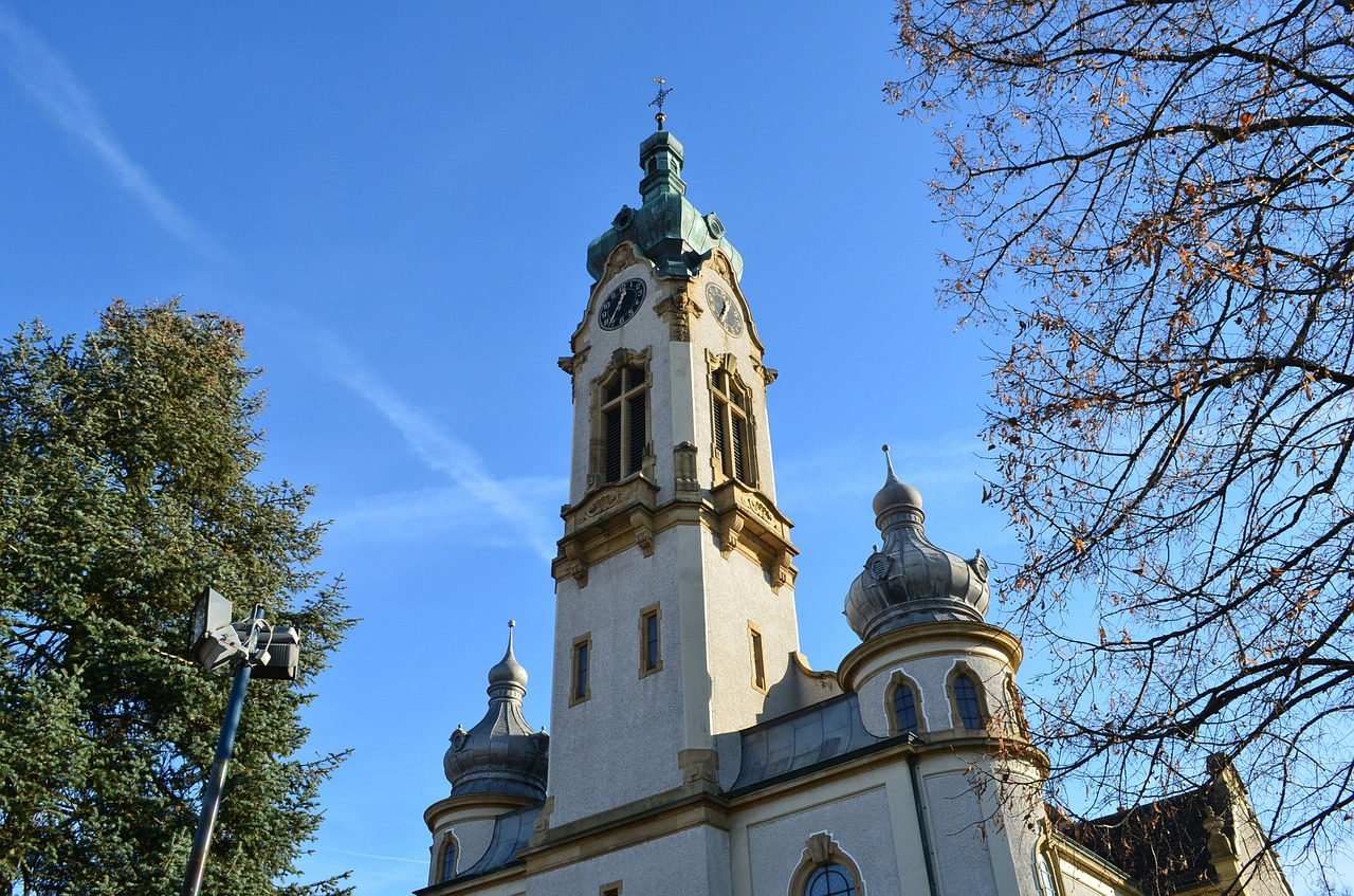 hockenheim germany church protestant free photo