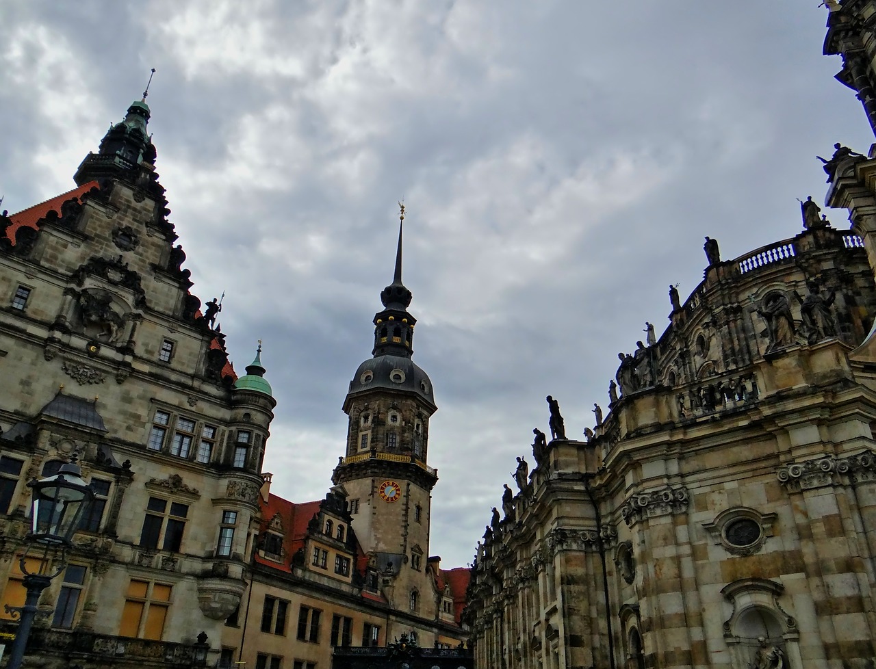 hofkirche dresden historic old town free photo