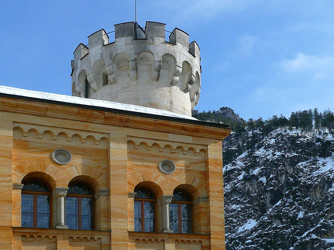 hohenschwangau closed castle free photo