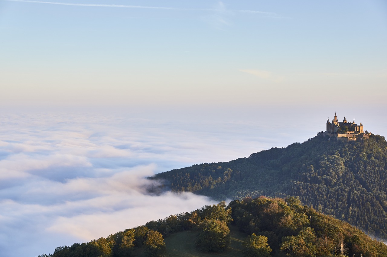 hohenzollern fog clouds free photo