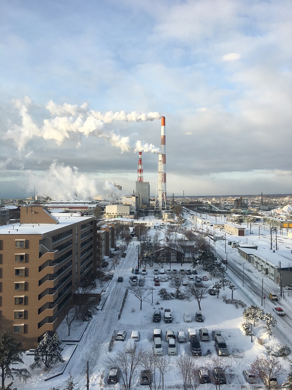 hokkaido chimney smoke free photo