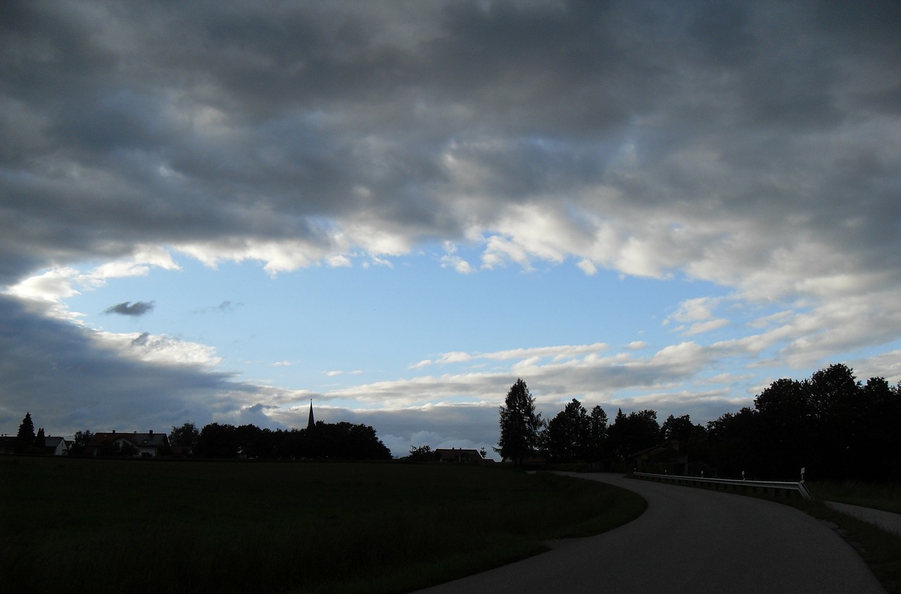 hole sky clouds free photo