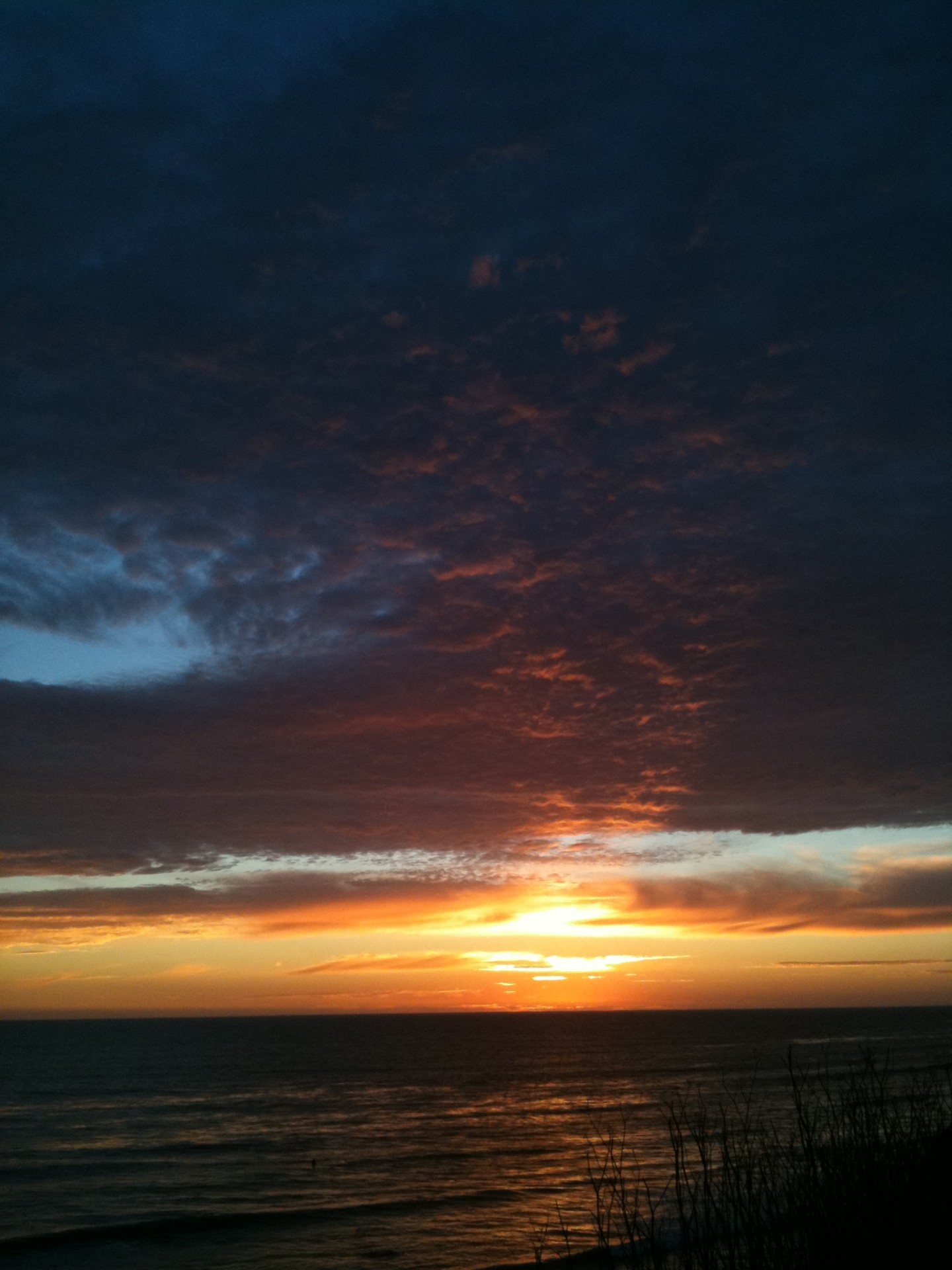 sunset santa barbara shoreline free photo