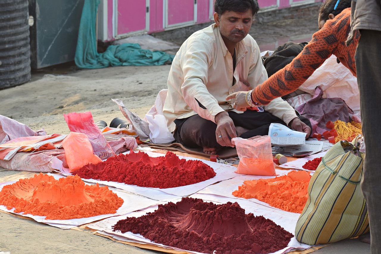 holi  festival  colors free photo