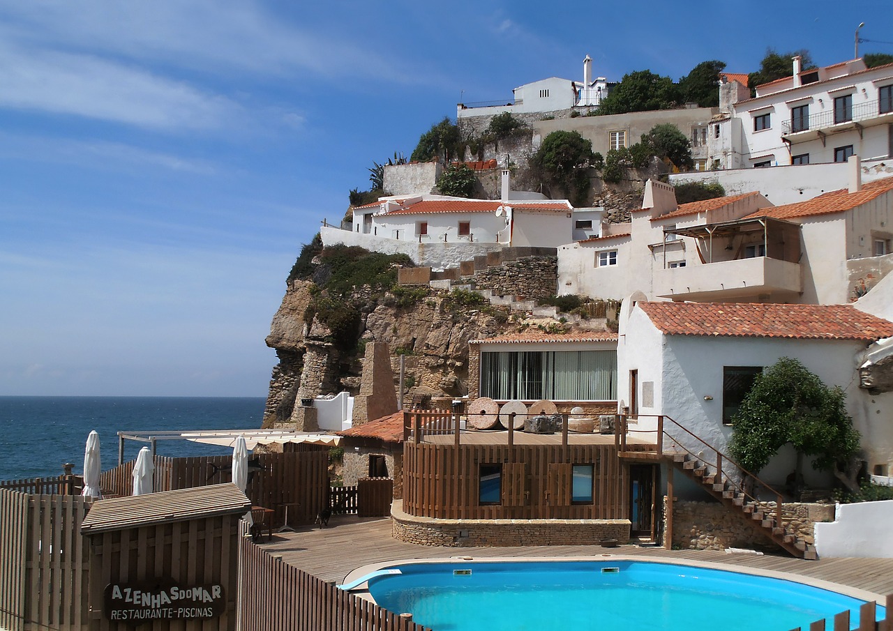 holiday portugal coastal village free photo