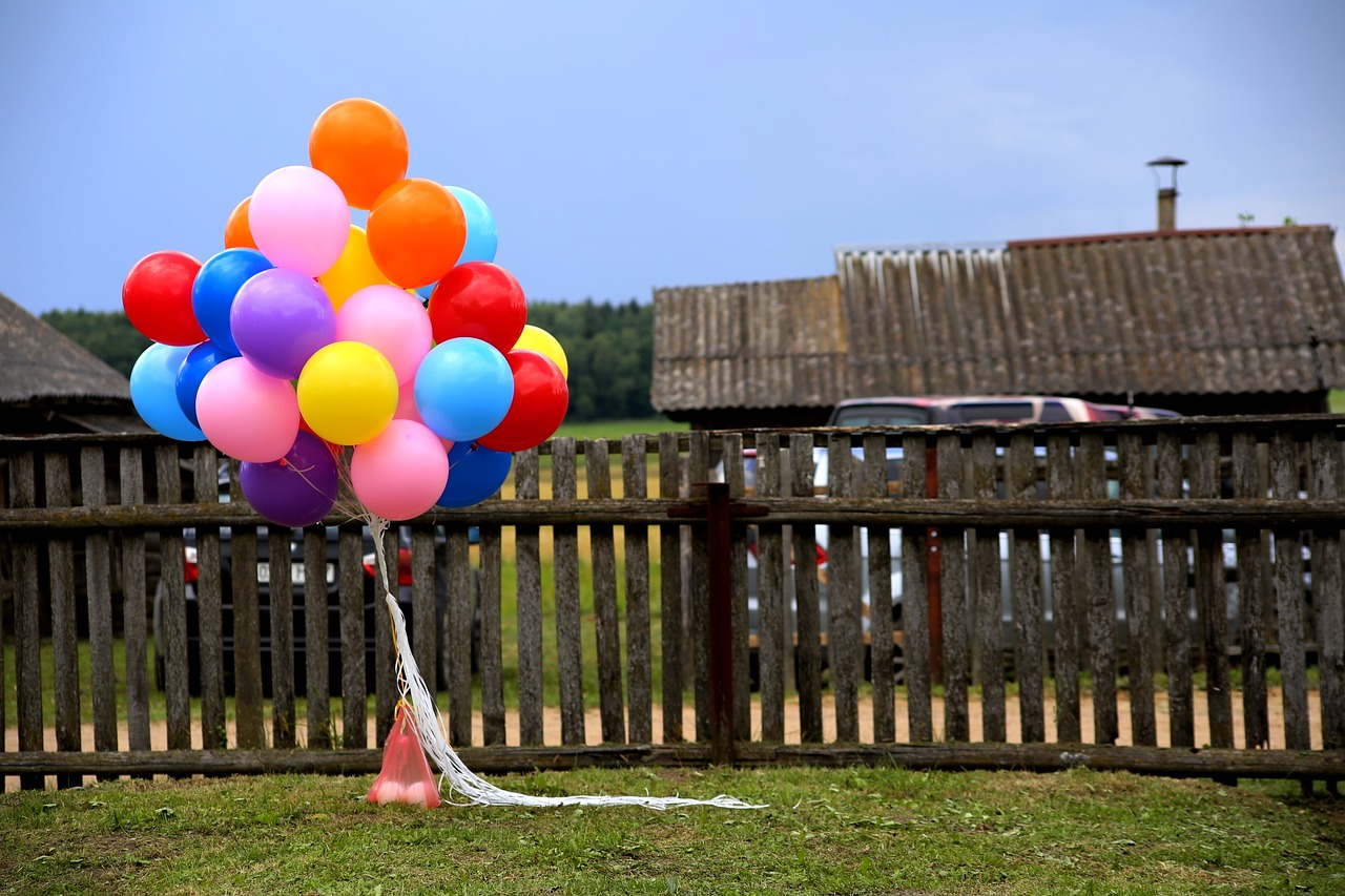 holiday colored balls day of birth free photo