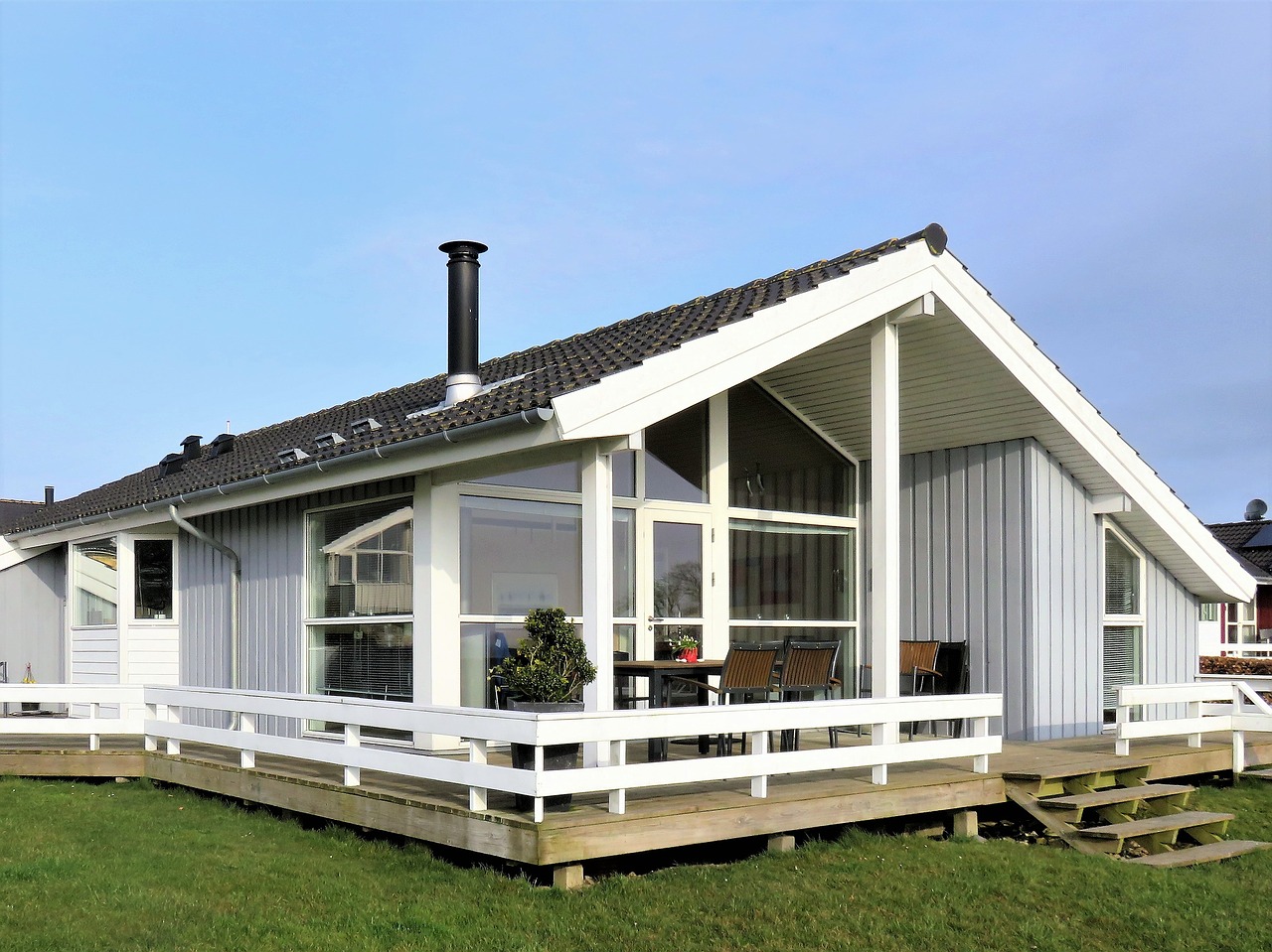 holiday house  scandinavian cottage  denmark free photo