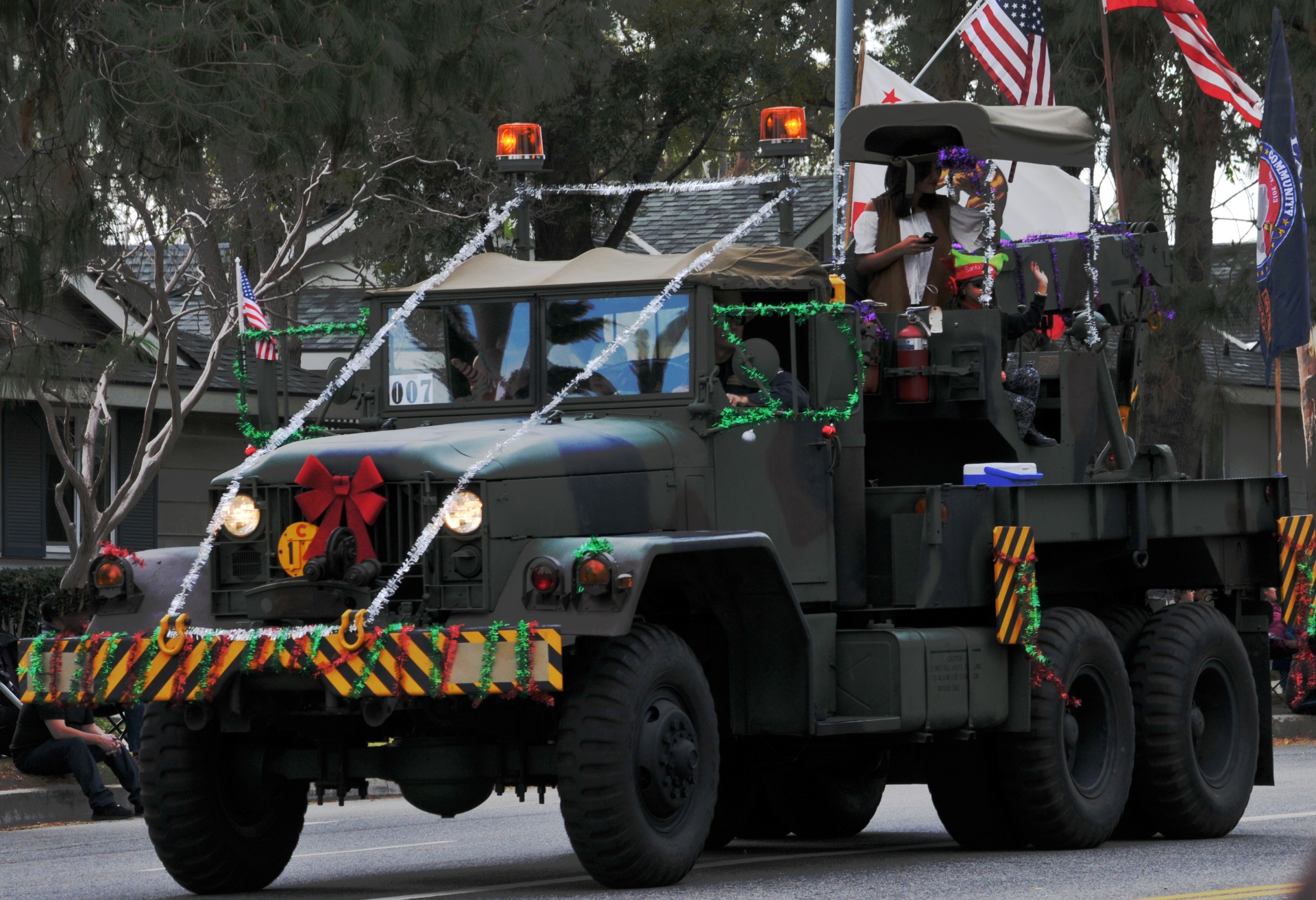 military truck christmas free photo
