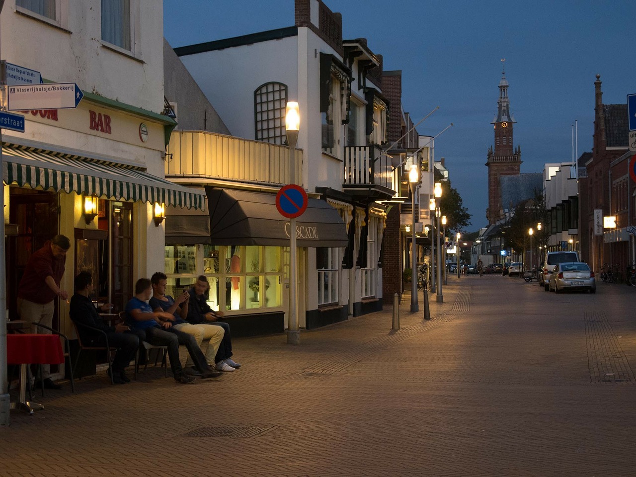 holland katwijk night free photo