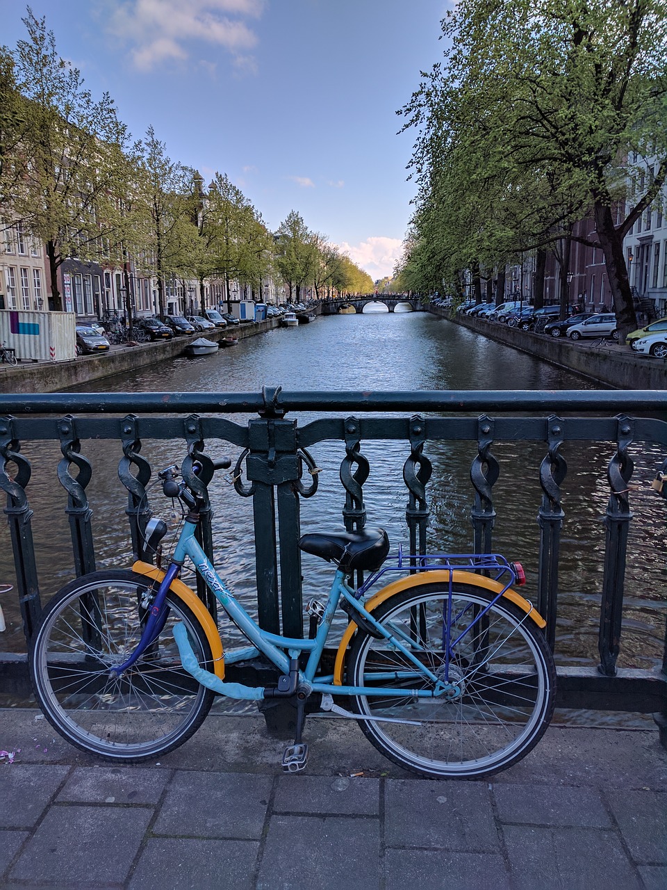 holland canal bicycle free photo