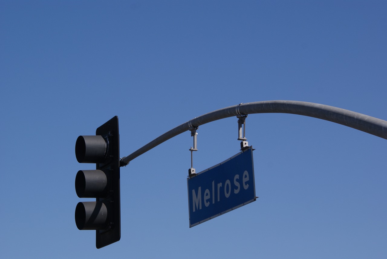 hollywood beverly hills melrose drive free photo