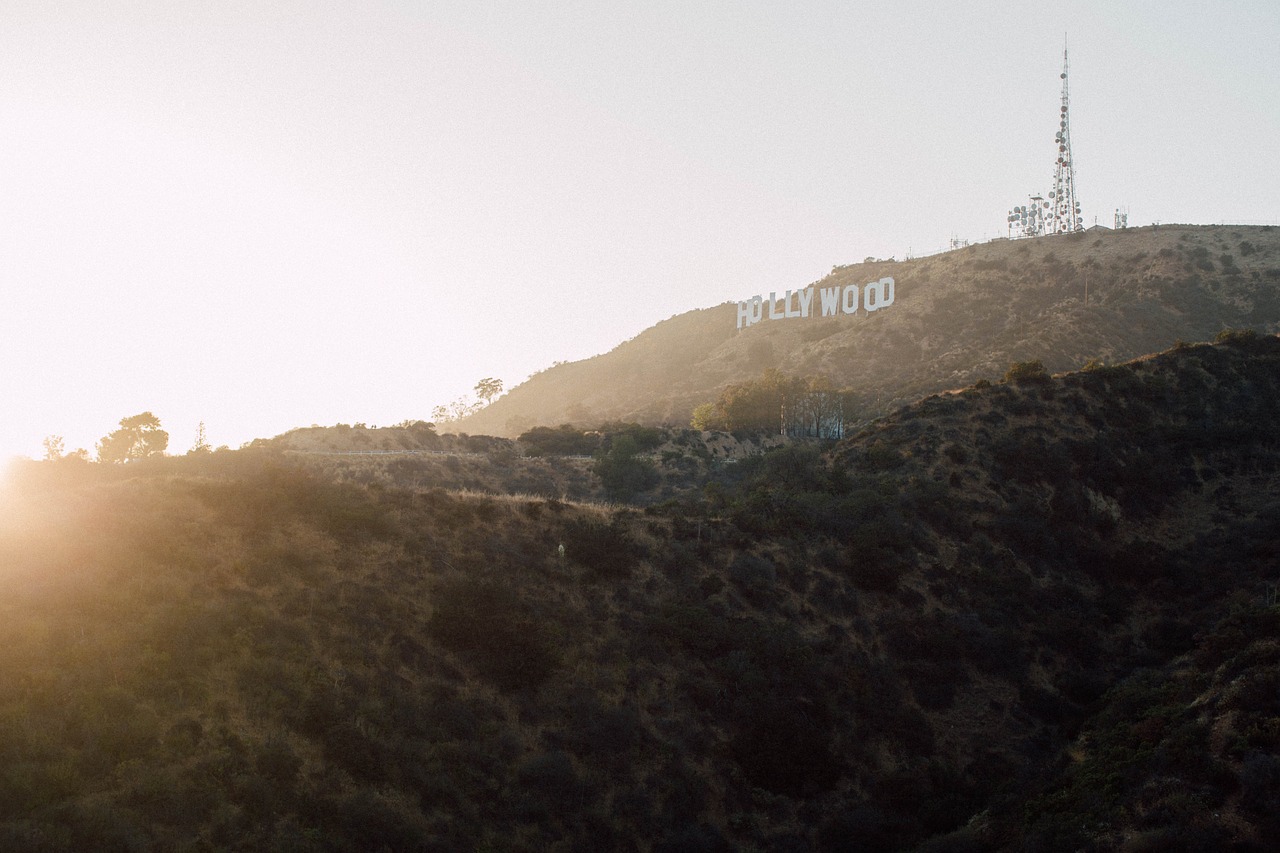 hollywood sign letters free photo
