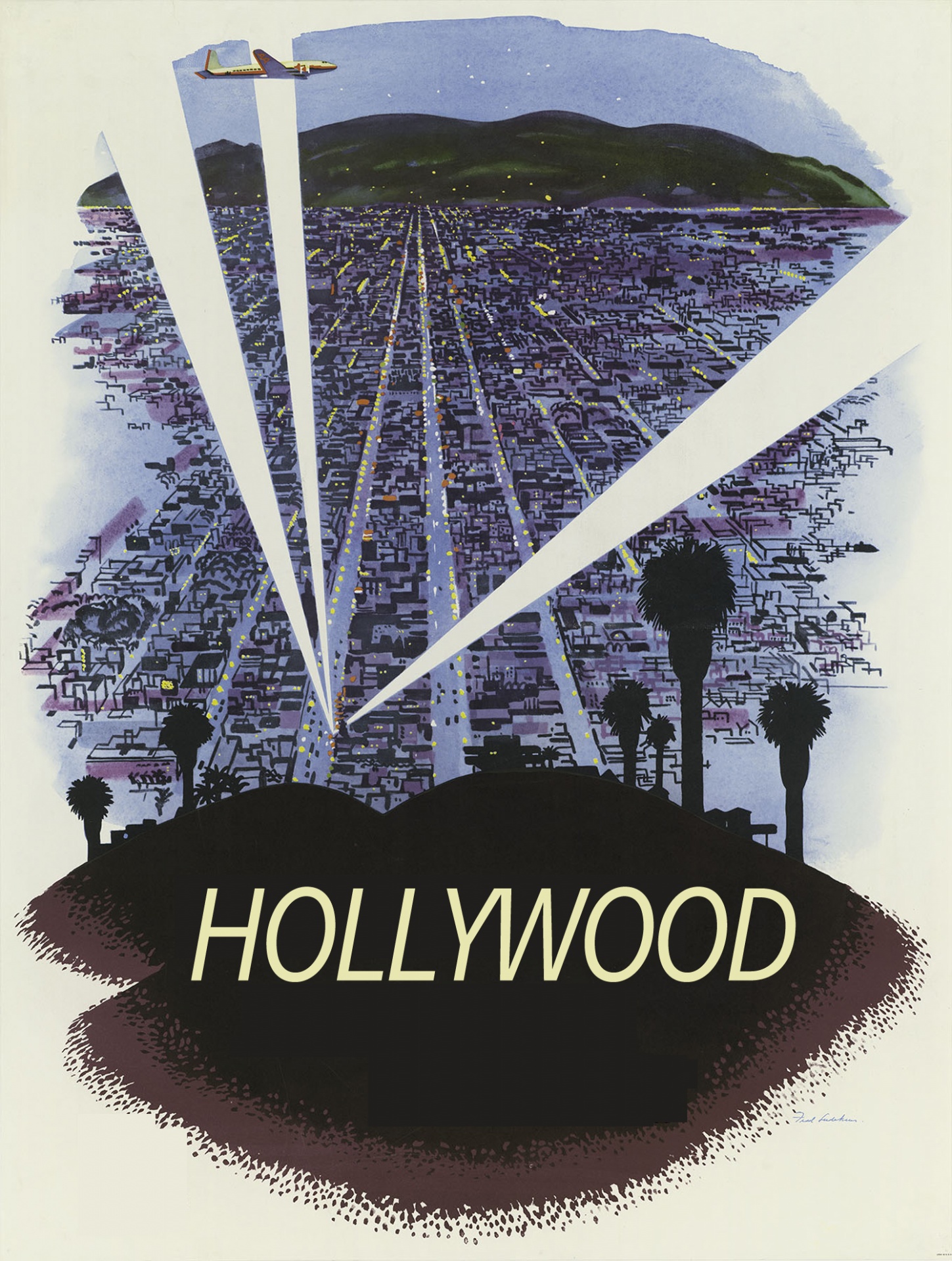 vintage poster hollywood free photo