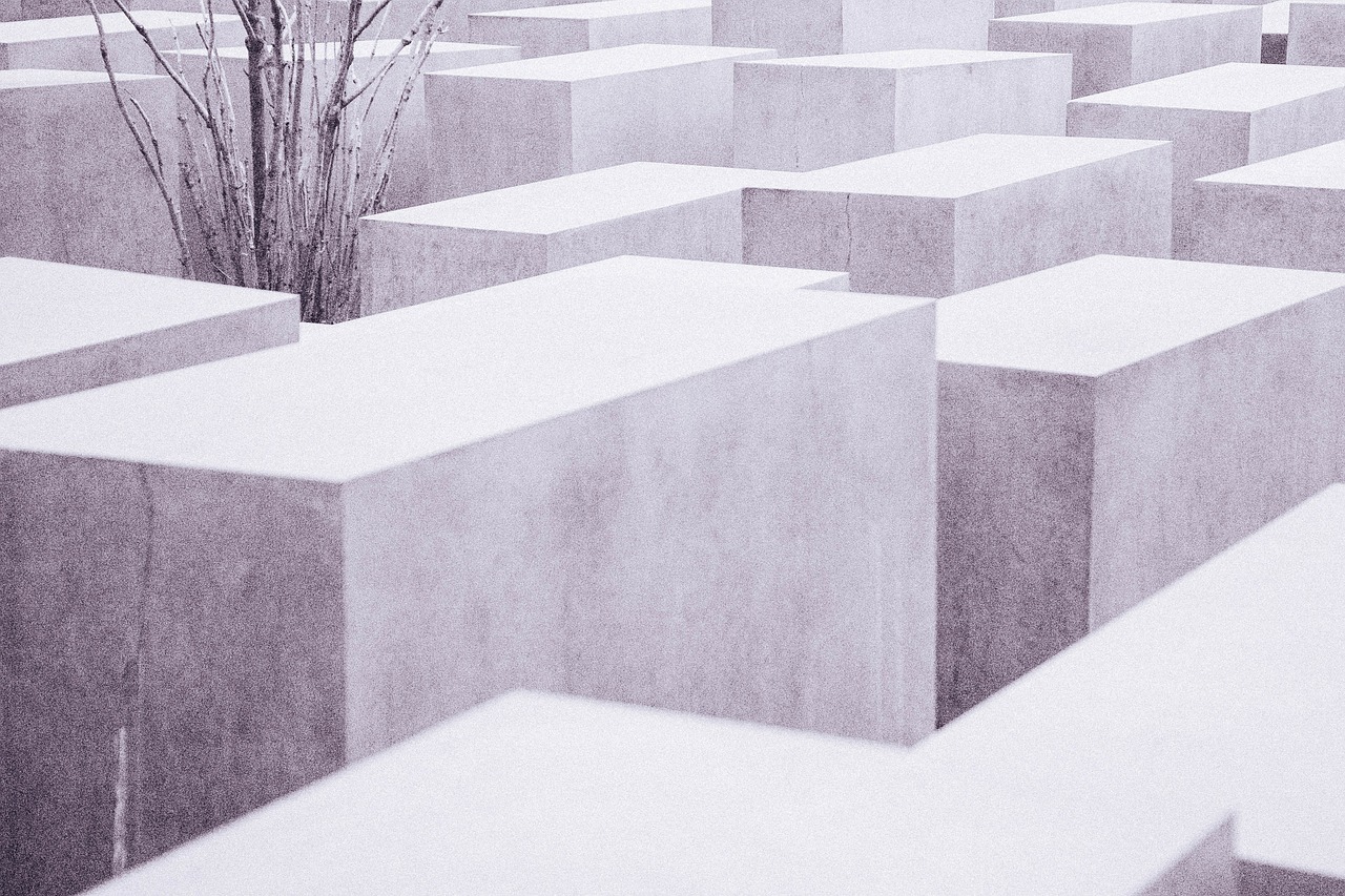 holocaust memorial historic concrete free photo