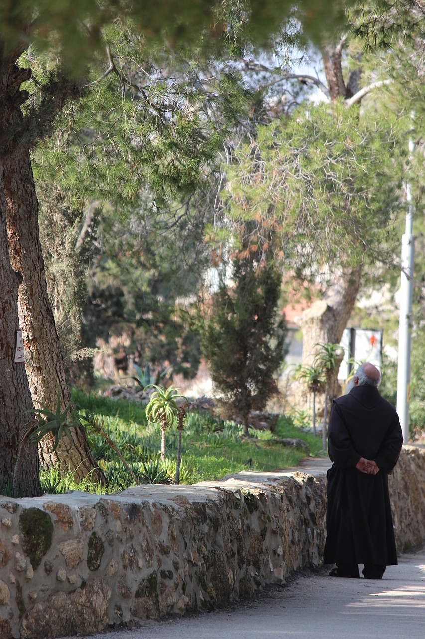 holy land monk christianity free photo