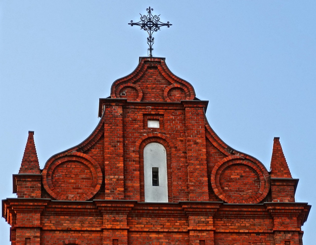 holy trinity church gable bydgoszcz free photo