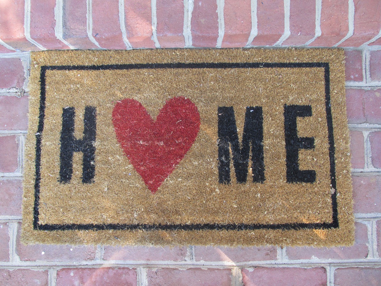 home welcome mat entrance free photo