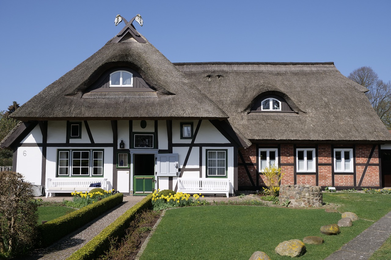 house  thatched roof  thatched free photo