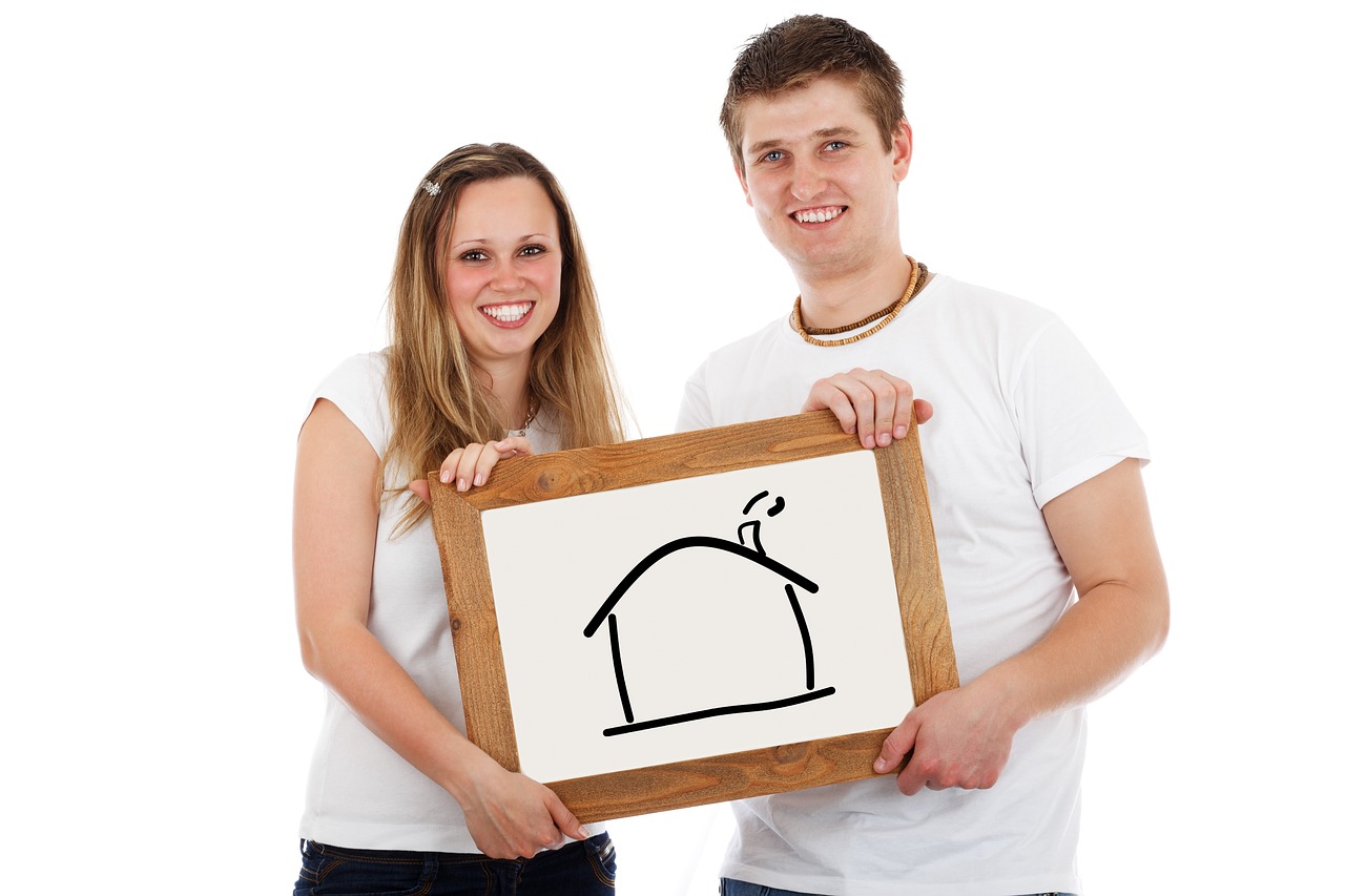 home  couple  mortgage free photo