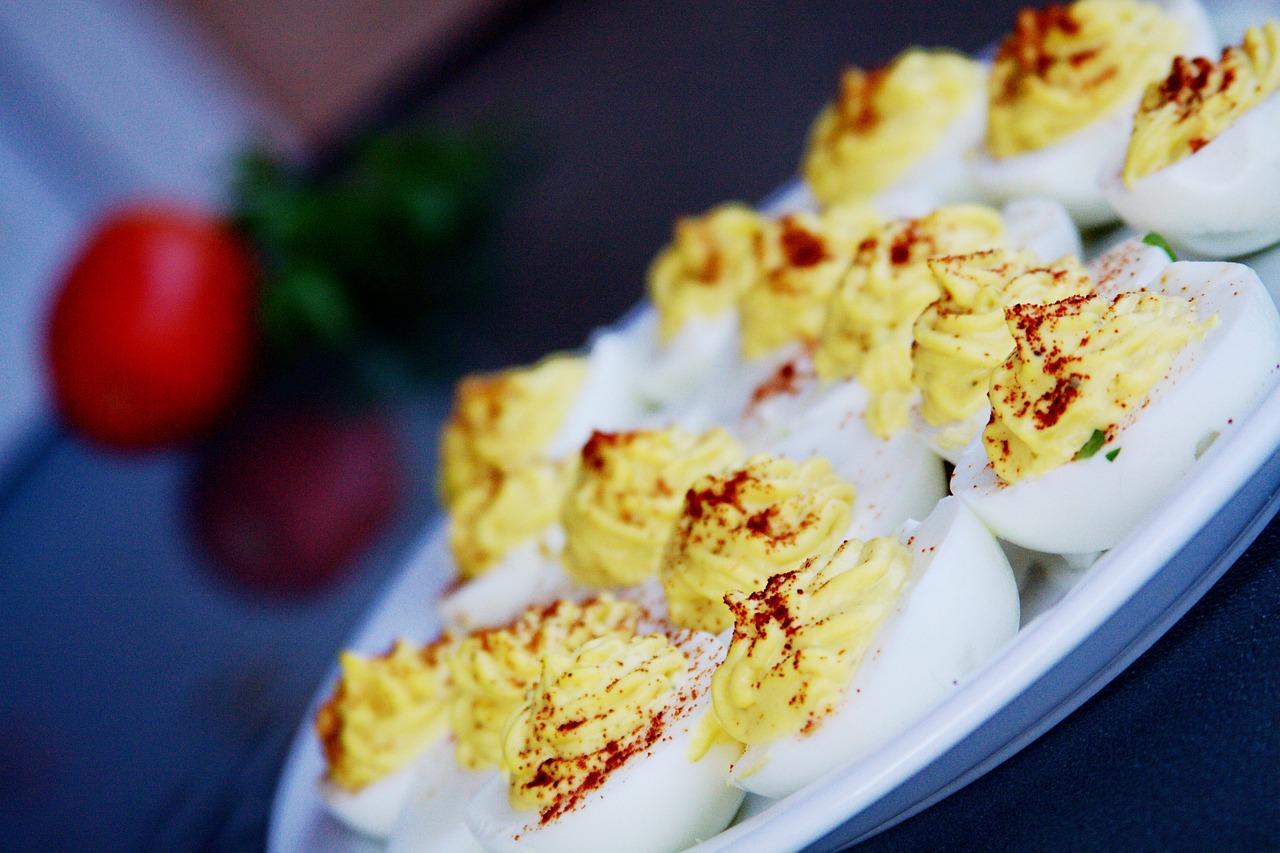 home cooking deviled eggs eggs free photo