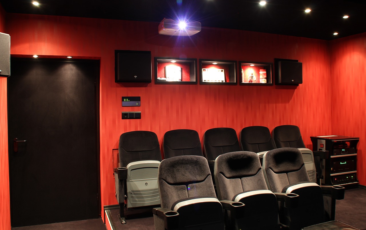 home theater film cinema chair free photo
