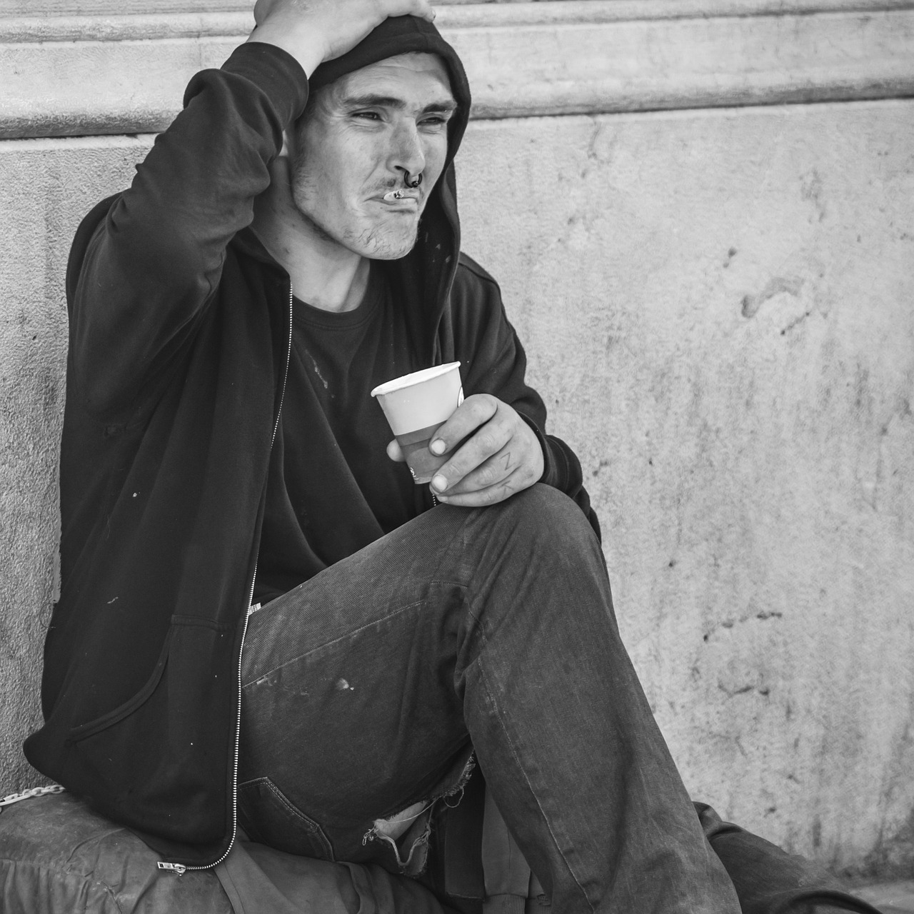 homeless barcelona street free photo