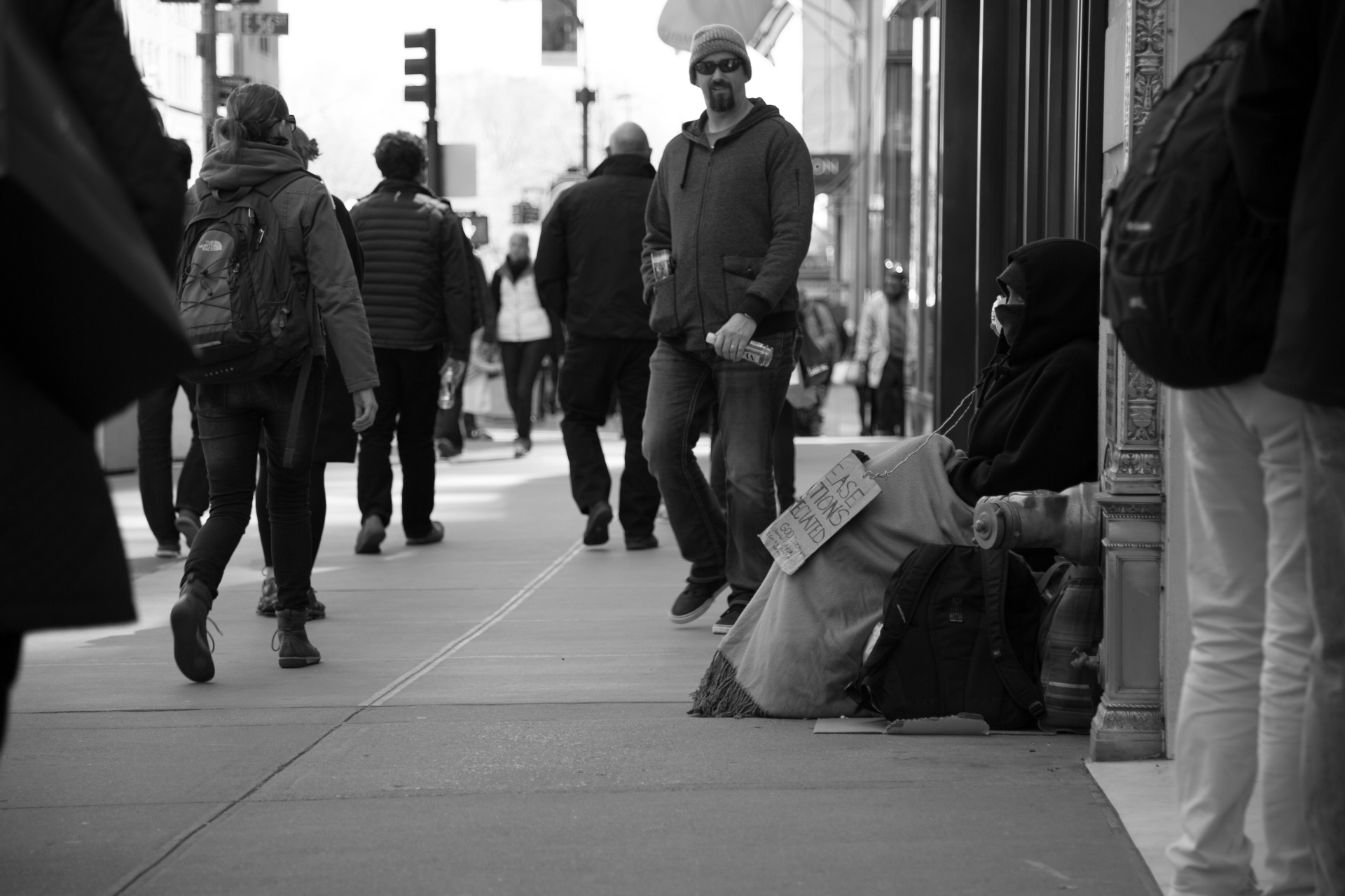 homeless man help free photo