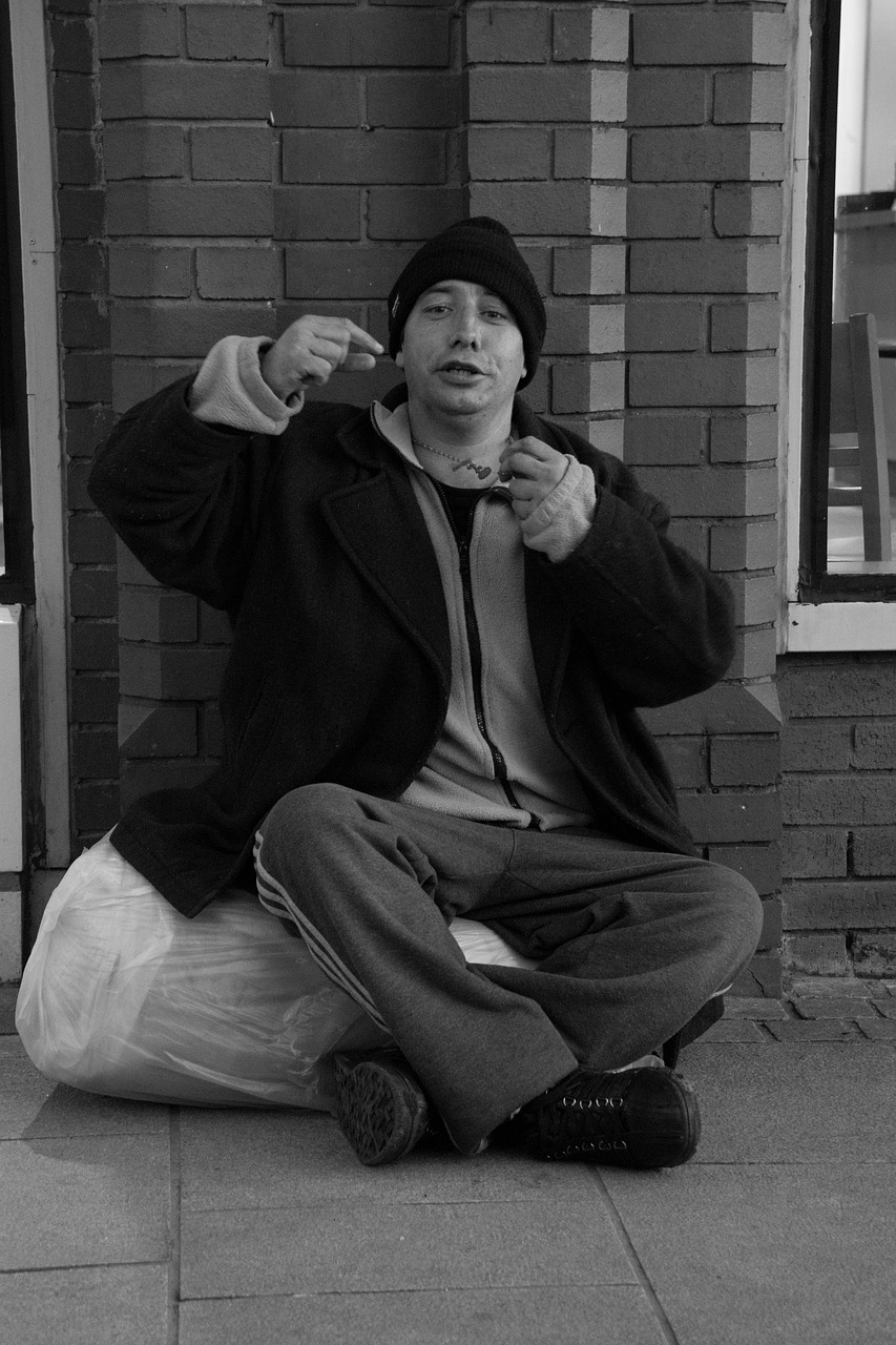 homeless man poverty free photo