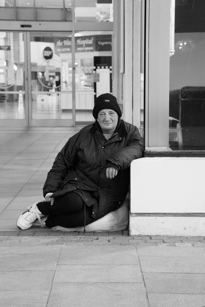 homeless woman poverty free photo
