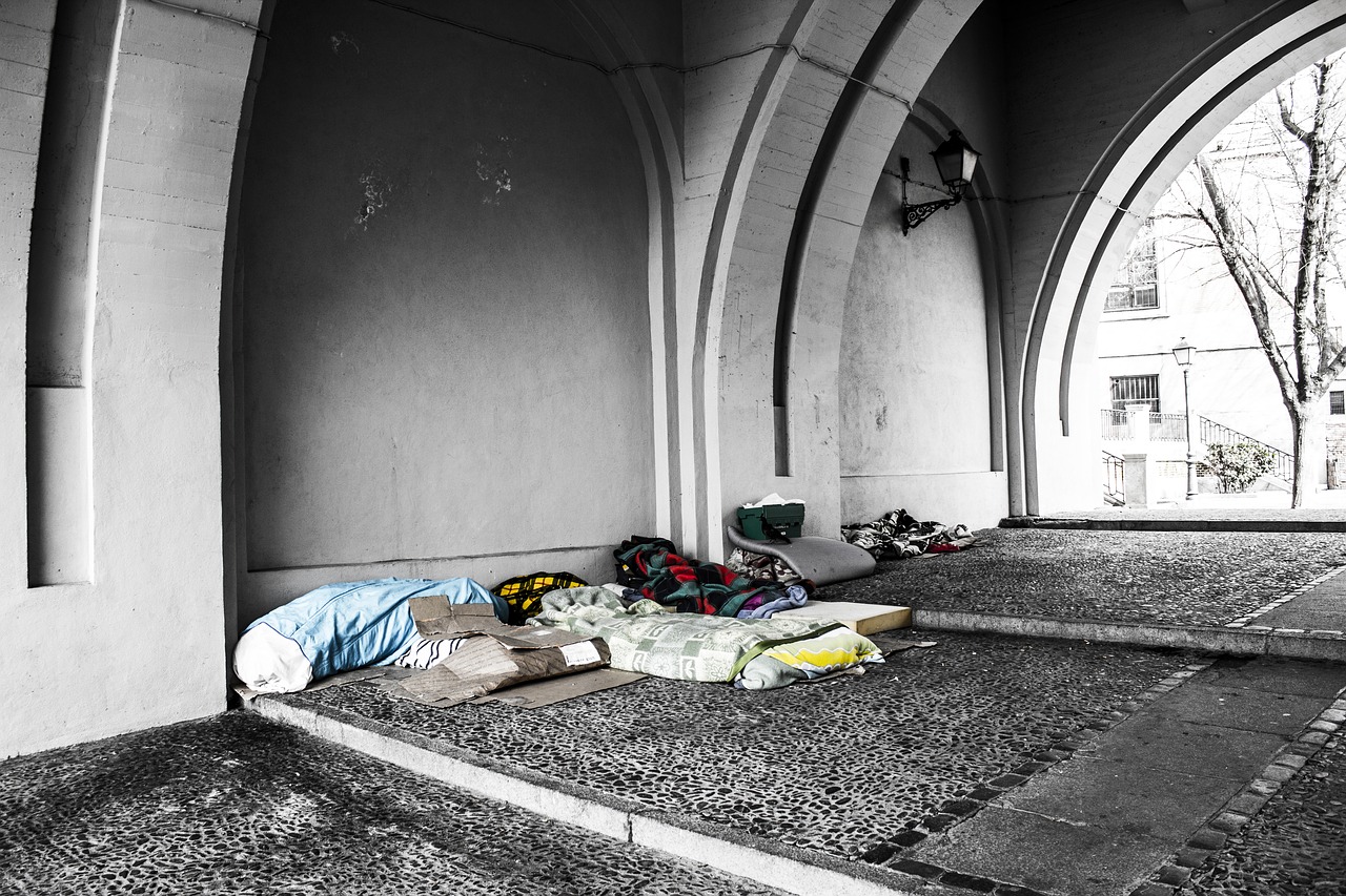 homeless blankets charity free photo