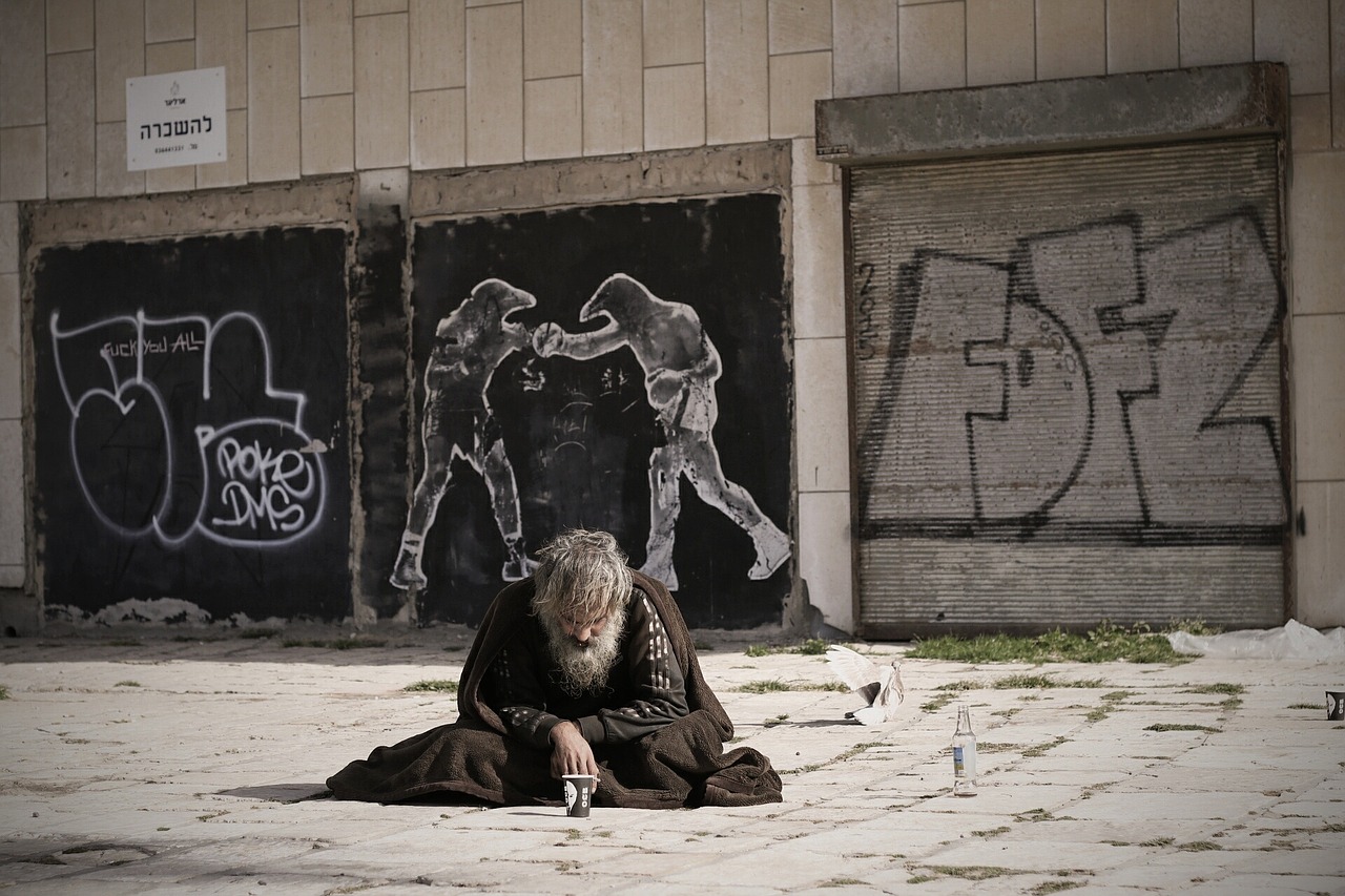 homeless street art free photo