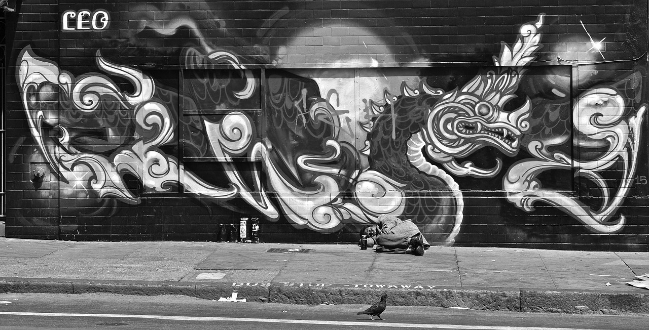 homeless solitude black and white free photo