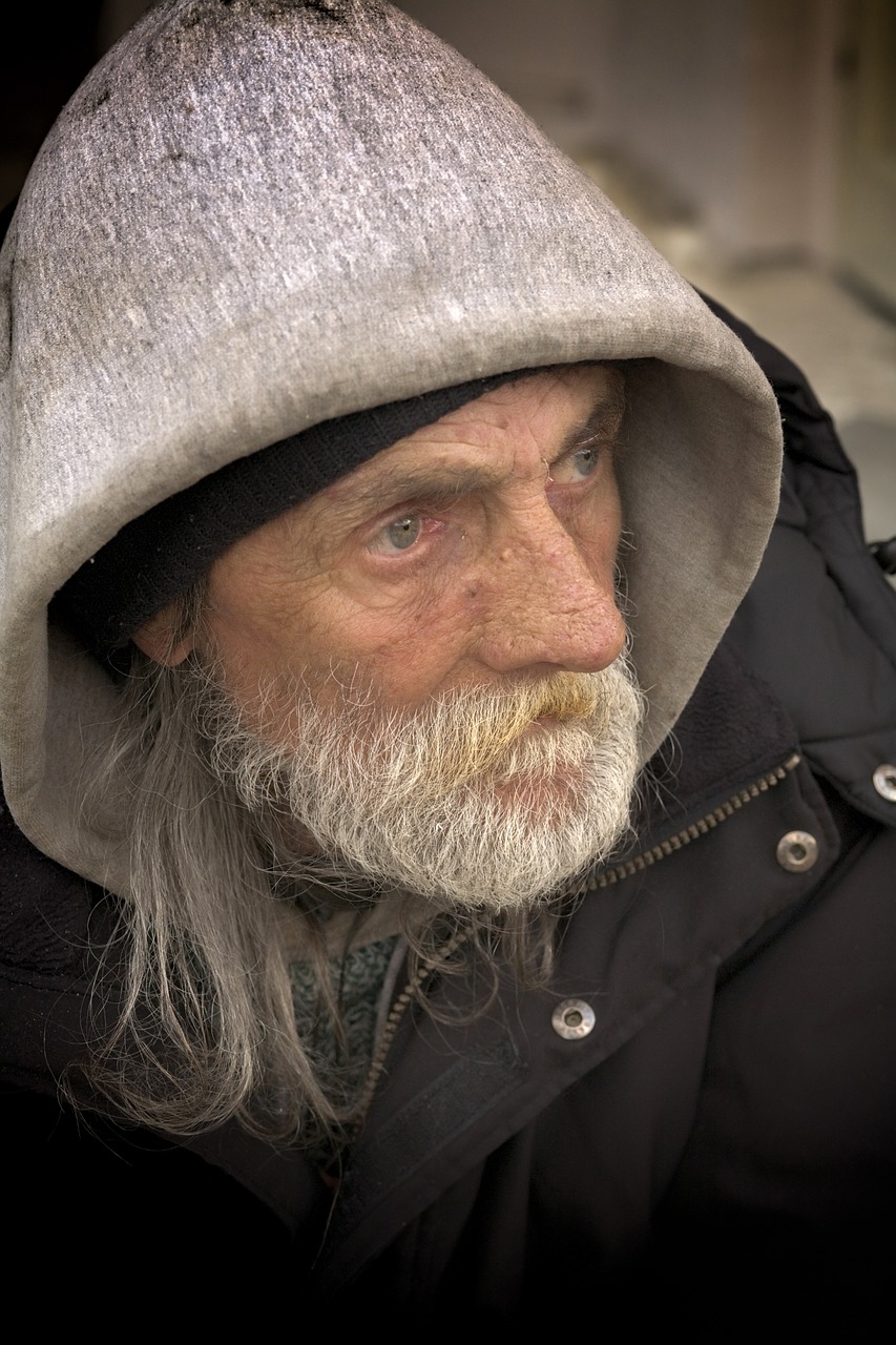 homeless male color free photo